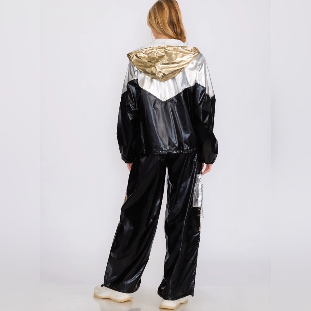 B6 NWT Fantastic Fawn Long Sleeve Jacket & Wide Leg Pant 2 Pc Set Multiple Sizes - Picture 2 of 10